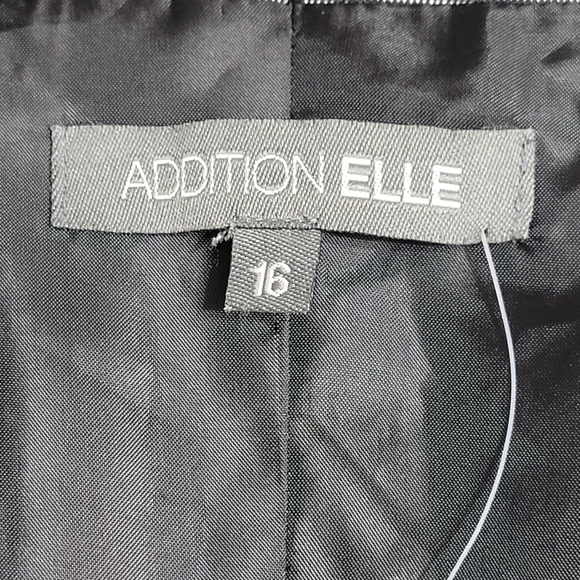 Vintage Woven Single Breast Blazer Textured Gray Plunging Notched Collar Jacket - Picture 8 of 9